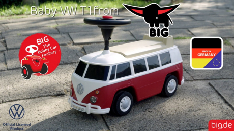 Geschenktüte VW T1 Bus Blau XL - Unikum Geschenke